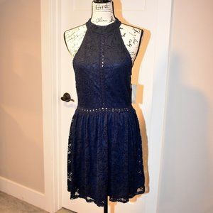 NWOT, Sexy, Lace, Navy dress
